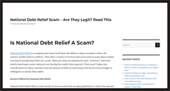 Desktop Screenshot of nationaldebtreliefscam.com