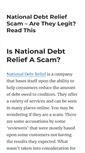 Mobile Screenshot of nationaldebtreliefscam.com